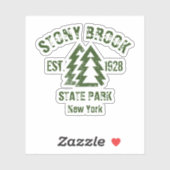 Stony Brook State Park, New York, Verenigde Staten Sticker (Vel)
