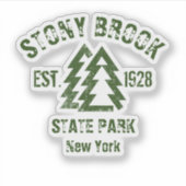 Stony Brook State Park, New York, Verenigde Staten Sticker (Voorkant)