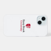 Stony Brook Universiteit | Wordmark iPhone 15 Case (Achterkant horizontaal)