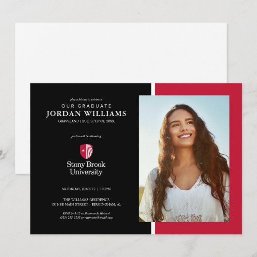 Stony Brook University | Woordmerk Aankondiging (Voorkant / Achterkant)