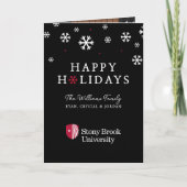Stony Brook University | Woordmerk Feestdagen Kaart (Voorkant)