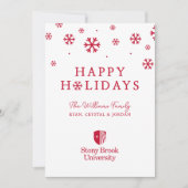 Stony Brook University | Woordmerk Feestdagenkaart (Voorkant)