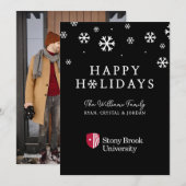 Stony Brook University | Woordmerk Feestdagenkaart (Voorkant / Achterkant)