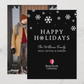 Stony Brook University | Woordmerk Feestdagenkaart (Voorkant / Achterkant)