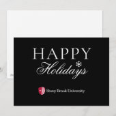 Stony Brook University | Woordmerk Feestdagenkaart (Voorkant / Achterkant)