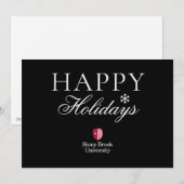 Stony Brook University | Woordmerk Feestdagenkaart (Voorkant / Achterkant)