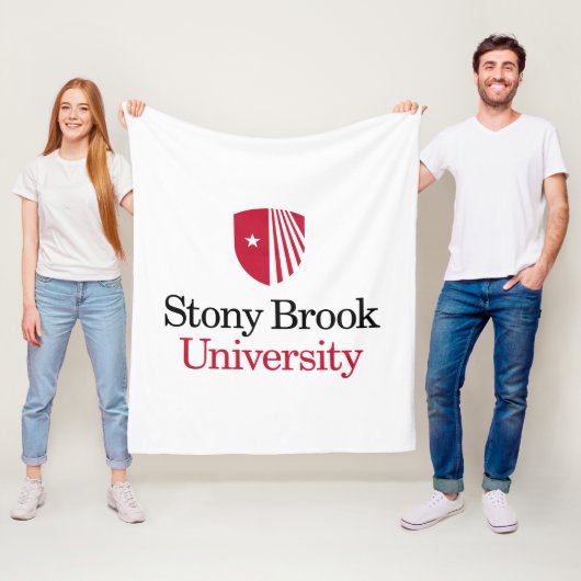 Stony Brook University | Woordmerk Fleece Deken (In situ)