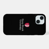 Stony Brook University | Woordmerk iPhone 15 Case (Achterkant horizontaal)