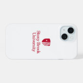 Stony Brook University | Woordmerk iPhone 15 Case (Achterkant horizontaal)
