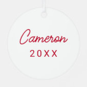 Stony Brook University | Woordmerk Metalen Ornament (Achterkant)