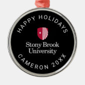 Stony Brook University | Woordmerk Metalen Ornament (Voorkant)