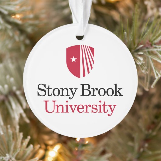Stony Brook University | Woordmerk Ornament (Boom)