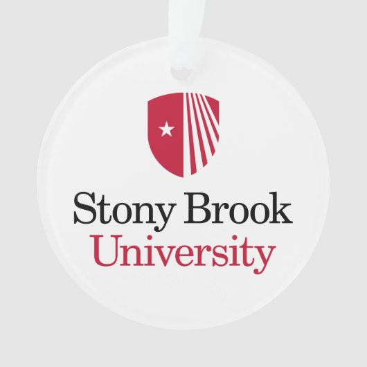 Stony Brook University | Woordmerk Ornament (voorkant)