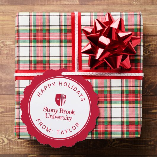 Stony Brook University | Woordmerk Ornament Kaart (Insitu (Geschenk))