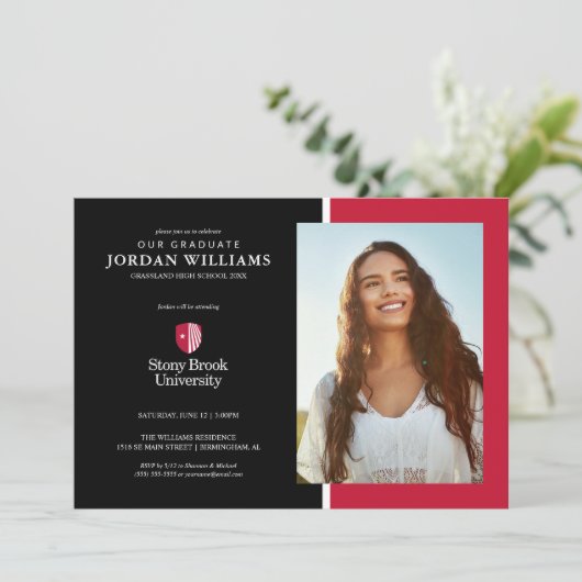 Stony Brook University | Wordmark Aankondiging (Staand voorkant)