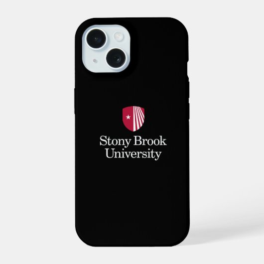 Stony Brook University | Wordmark iPhone 15 Case (Achterkant)