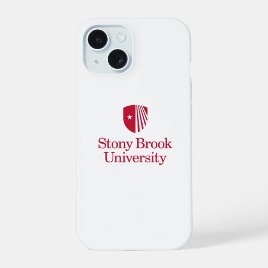 Stony Brook University | Wordmark iPhone 15 Case (Achterkant)