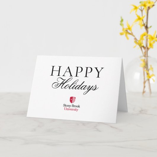 Stony Brook University | Wordmark Kaart (Gele Bloem)