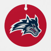 Stony Brook University | Zeewolven Metalen Ornament (Voorkant)
