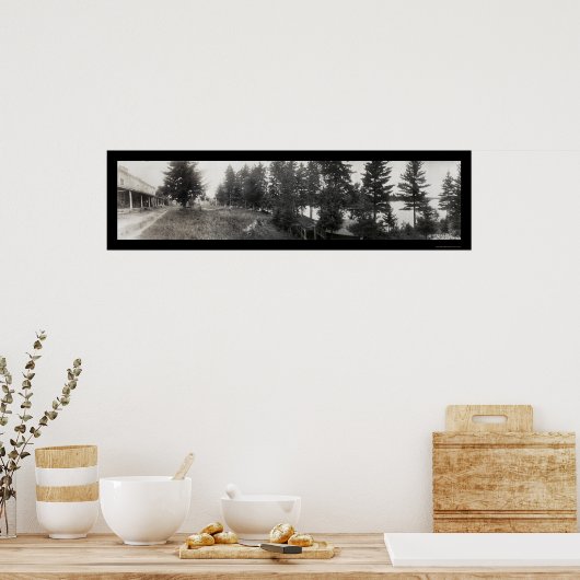 Stony Lake Hotel Glenfield, New York Foto 1921 Poster (Keuken)