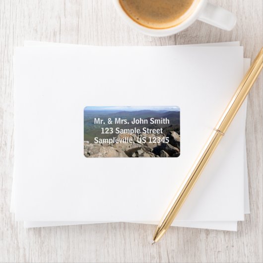 Stony Man Cliffs in het Shenandoah National Park Etiket (Insitu)
