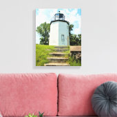 Stony Point Lighthouse, New York Canvas Afdruk (Insitu (Woonkamer))