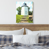 Stony Point Lighthouse, New York Canvas Afdruk (Insitu (Slaapkamer))