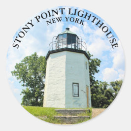 Stony Point Lighthouse, New York Round Stickers