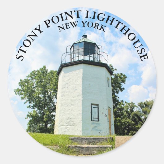 Stony Point Lighthouse, New York Round Stickers (Voorkant)