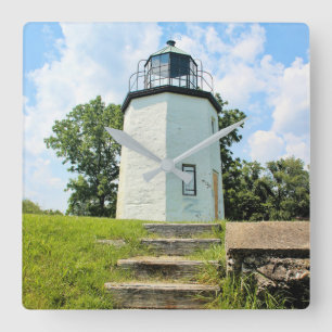 Stony Point Lighthouse, New York Vierkante Klok