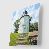 Stony Point Lighthouse, New York Vierkante Klok (Hoek)