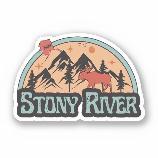 Stony River, Alaska Sticker (Voorkant)