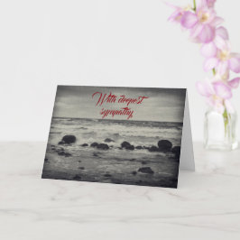 Stony strand - met diep medeleven kaart