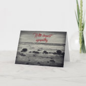 Stony strand    - met diep medeleven kaart (Voorkant)