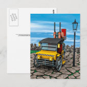 Stoom Cab-Taxi Briefkaart (Voorkant / Achterkant)