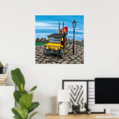 Stoom Cab-Taxi Poster (Thuiskantoor)