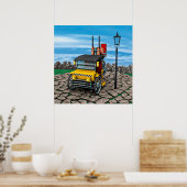 Stoom Cab-Taxi Poster (Keuken)