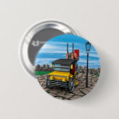 Stoom Cab-Taxi Ronde Button 5,7 Cm (Voorkant /achterkant)