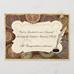 Stoom Elegantie Steampunk BAL CONVENTIE EXPOSITIE Kaart