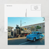 Stoom en auto van Cuba Briefkaart (Voorkant / Achterkant)