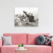 Stoom graafmachine, 1910 canvas afdruk (Insitu (Woonkamer))