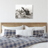 Stoom graafmachine, 1910 canvas afdruk (Insitu (Slaapkamer))