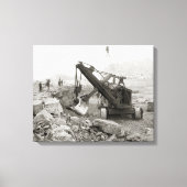 Stoom graafmachine, 1910 canvas afdruk (Voorkant)