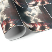 Stoom Koffie Hartjes Cadeaupapier (Rol Hoek)