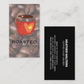 Stoom Kopje Koffie | Koffiebonen | Cafe Visitekaartje (Voorkant / Achterkant)