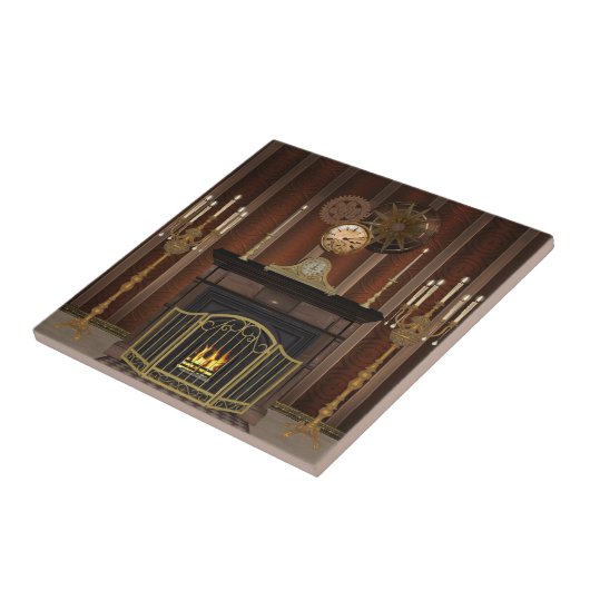  stoom Punk de Fireplace keramische tegel Tegeltje (Zijkant)