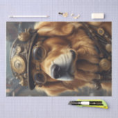 Stoom Punk Golden Retriever tissue/decoupage papie Tissuepapier (Craft)