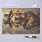 Stoom Punk Golden Retriever tissue/decoupage papie Tissuepapier (Craft)