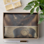 Stoom Punk Golden Retriever tissue/decoupage papie Tissuepapier (Geschenk)