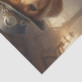 Stoom Punk Golden Retriever tissue/decoupage papie Tissuepapier (Detail)